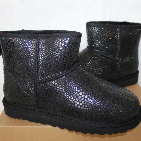 ugg mini glitzy black